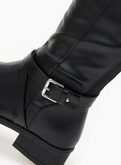 The Fashion Project Μπότες ιππασίας με ζωνάκι - Μαύρο -Κατάστημα TheFashionProject mpotes ippasias me zwnaki 108859 pmdu