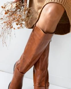 The Fashion Project Μπότες ιππασίας με ζωνάκι και λάστιχο - Ταμπά -Κατάστημα TheFashionProject mpotes ippasias me zwnaki kai lastixo 97549 k0xg