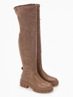 The Fashion Project Μπότες πάνω από το γόνατο με Chunky σόλα - Πούρο -Κατάστημα TheFashionProject mpotes isies panw apo to gonato 98367 1i7y