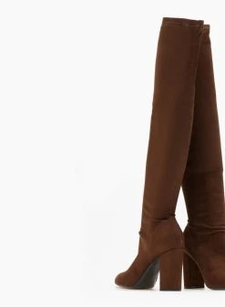 The Fashion Project Μπότες κάλτσα μυτερές - Καφέ -Κατάστημα TheFashionProject mpotes kaltsa muteres 108877 0htk