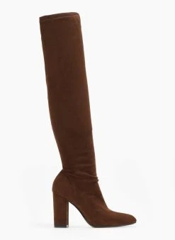 The Fashion Project Μπότες κάλτσα μυτερές - Καφέ -Κατάστημα TheFashionProject mpotes kaltsa muteres 108877 a0z4