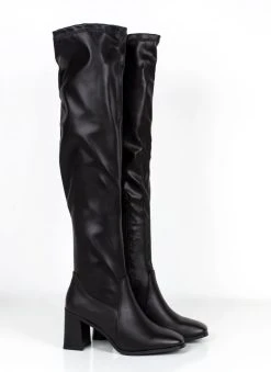 The Fashion Project Μπότες κάλτσα πάνω από το γόνατο - Μαύρο -Κατάστημα TheFashionProject mpotes kaltsa panw apo to gonato 109651 fch5