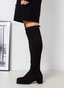 The Fashion Project Μπότες κάλτσα σε στρογγυλή γραμμή - Μαύρο -Κατάστημα TheFashionProject mpotes kaltsa se strogguli grammi 109501 fbzt