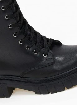 The Fashion Project Μπότες Chunky με κορδόνια - Μαύρο -Κατάστημα TheFashionProject mpotes me kordonia 109308 3xvb