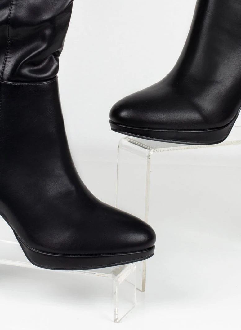 The Fashion Project Μπότες με λεπτή φιάπα - Μαύρο 8 The Fashion Project Μπότες με λεπτή φιάπα - Μαύρο - Image 6