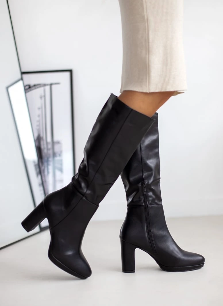 The Fashion Project Μπότες με λεπτή φιάπα - Μαύρο 6 The Fashion Project Μπότες με λεπτή φιάπα - Μαύρο - Image 4