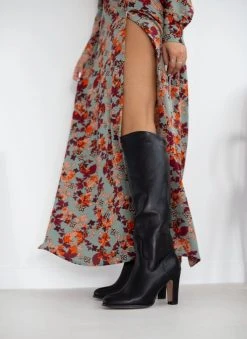 The Fashion Project Μπότες με λοξό τελείωμα - Μαύρο -Κατάστημα TheFashionProject mpotes me lokso teleiwma 109450 op6i