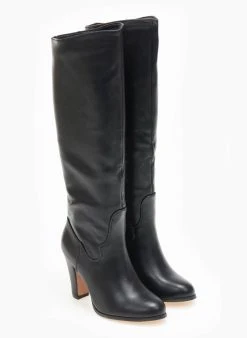 The Fashion Project Μπότες με λοξό τελείωμα - Μαύρο -Κατάστημα TheFashionProject mpotes me lokso teleiwma 109450 yff2