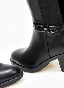 The Fashion Project Μπότες με μεταλλική λεπτομέρεια - Μαύρο -Κατάστημα TheFashionProject mpotes me metalliki leptomereia 108707 eti8