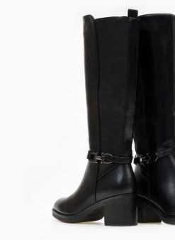 The Fashion Project Μπότες με μεταλλική λεπτομέρεια - Μαύρο -Κατάστημα TheFashionProject mpotes me metalliki leptomereia 108707 yoft