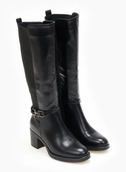 The Fashion Project Μπότες με μεταλλική λεπτομέρεια - Μαύρο -Κατάστημα TheFashionProject mpotes me metalliki leptomereia 108707 yp3x