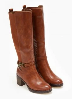 The Fashion Project Μπότες με μεταλλική λεπτομέρεια - Ταμπά -Κατάστημα TheFashionProject mpotes me metalliki leptomereia 108708 zd1z