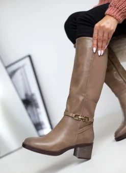 The Fashion Project Μπότες με μεταλλική λεπτομέρεια - Τάουπε -Κατάστημα TheFashionProject mpotes me metalliki leptomereia 108709 5pn7