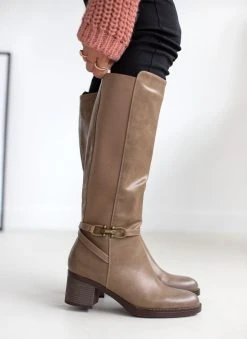 The Fashion Project Μπότες με μεταλλική λεπτομέρεια - Τάουπε