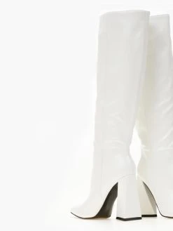 The Fashion Project Μπότες μυτερές με τρίγωνο τακούνι - Λευκό -Κατάστημα TheFashionProject mpotes muteres me trigwno takouni 105461 kw2u