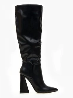 The Fashion Project Μπότες μυτερές με τρίγωνο τακούνι - Μαύρο -Κατάστημα TheFashionProject mpotes muteres me trigwno takouni 105462 7s8e