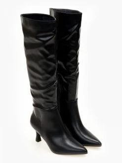 The Fashion Project Μπότες μυτερές με χαμηλό τακούνι - Μαύρο -Κατάστημα TheFashionProject mpotes muteres me xamilo takouni 105442 gr7l