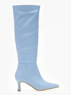 The Fashion Project Μπότες μυτερές με χαμηλό τακούνι - Γαλάζιο -Κατάστημα TheFashionProject mpotes muteres me xamilo takouni 105443 lglk