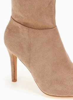 The Fashion Project Μπότες μυτερές Suede με λεπτό τακούνι - Πούρο -Κατάστημα TheFashionProject mpotes muteres suede me lepto takouni 107270 3auh