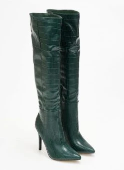 The Fashion Project Μπότες με Pattern - Πράσινο -Κατάστημα TheFashionProject mpotes panw apo to gonato me pattern 109059 0x7w
