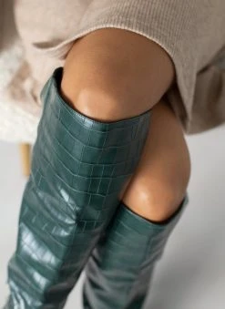 The Fashion Project Μπότες με Pattern - Πράσινο -Κατάστημα TheFashionProject mpotes panw apo to gonato me pattern 109059 kkwy