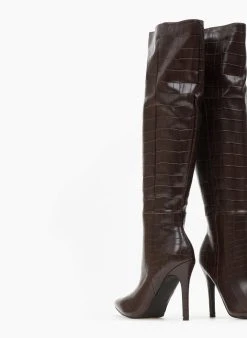 The Fashion Project Μπότες με Pattern - Καφέ -Κατάστημα TheFashionProject mpotes panw apo to gonato me pattern 109060 gbs3