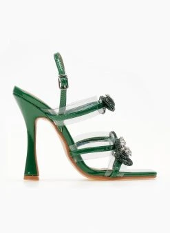 The Fashion Project Πέδιλα με στρας φιόγκους και διαφάνεια - Πράσινο 10 The Fashion Project Πέδιλα με στρας φιόγκους και διαφάνεια - Πράσινο -Κατάστημα TheFashionProject pedila diafaneis me strass fiogkous 104813 r8hw