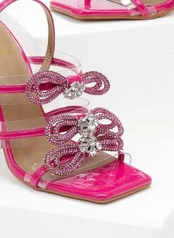 The Fashion Project Πέδιλα με στρας φιόγκους και διαφάνεια - Magenta 11 The Fashion Project Πέδιλα με στρας φιόγκους και διαφάνεια - Magenta -Κατάστημα TheFashionProject pedila diafaneis me strass fiogkous 104814 k33b