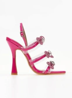 The Fashion Project Πέδιλα με στρας φιόγκους και διαφάνεια - Magenta 10 The Fashion Project Πέδιλα με στρας φιόγκους και διαφάνεια - Magenta -Κατάστημα TheFashionProject pedila diafaneis me strass fiogkous 104814 wdg7