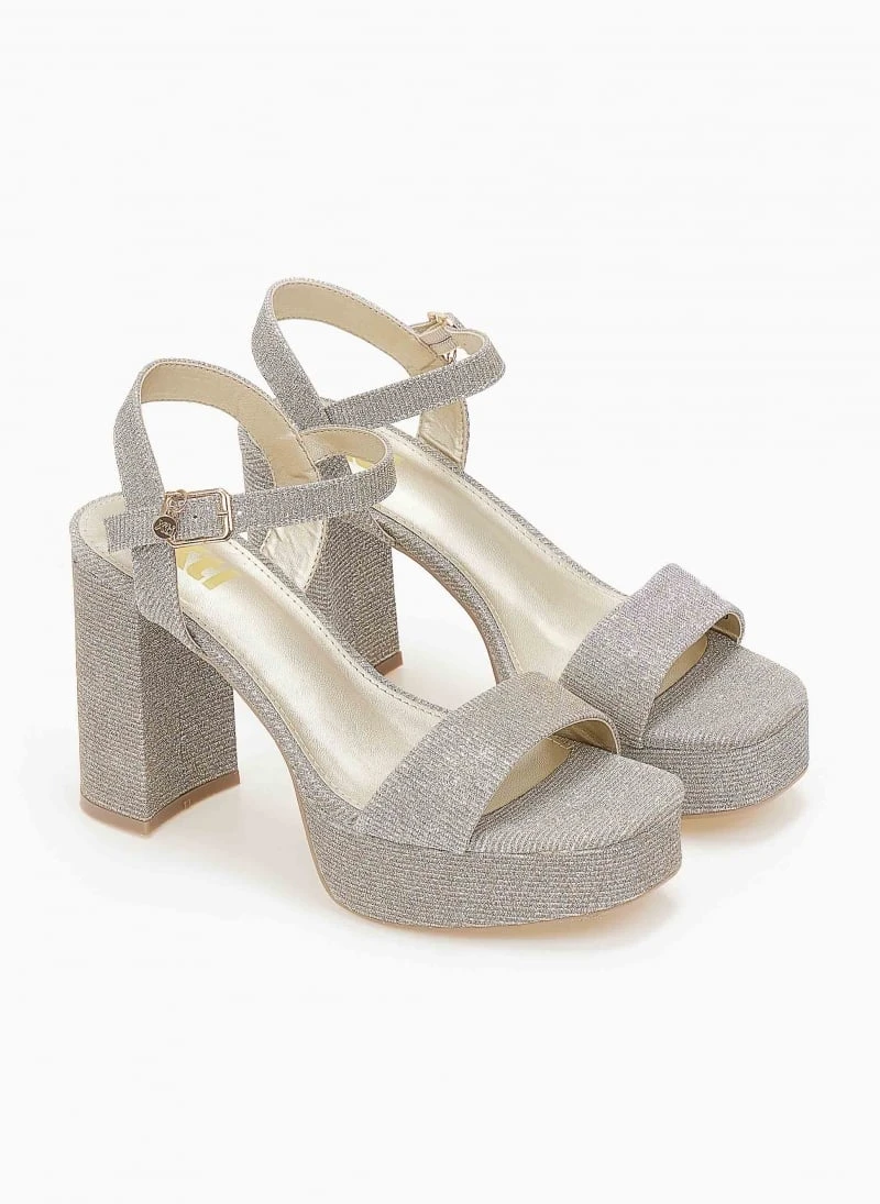 Xti Footwear Πέδιλα με μπαρέτα και Glitter Xti141260 - Χρυσό 4 Xti Footwear Πέδιλα με μπαρέτα και Glitter Xti141260 - Χρυσό - Image 2