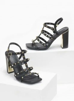 Xti Footwear Πέδιλα καρέ με τρουκς Xti 141428 - Μαύρο -Κατάστημα TheFashionProject pedila kare me trouks xti 141428 110226 3vux