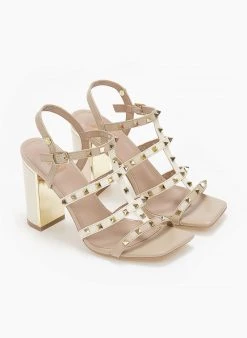 Xti Footwear Πέδιλα καρέ με τρουκς Xti 141428 - Μπεζ -Κατάστημα TheFashionProject pedila kare me trouks xti 141428 110227 20dc