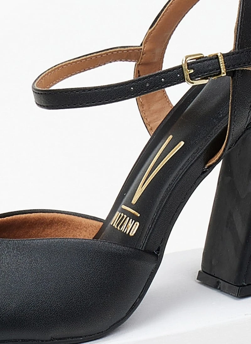 Πέδιλα καρέ με χοντρό τακούνι VIZZANO 6403.303 - Μαύρο 5 Πέδιλα καρέ με χοντρό τακούνι VIZZANO 6403.303 - Μαύρο - Image 3