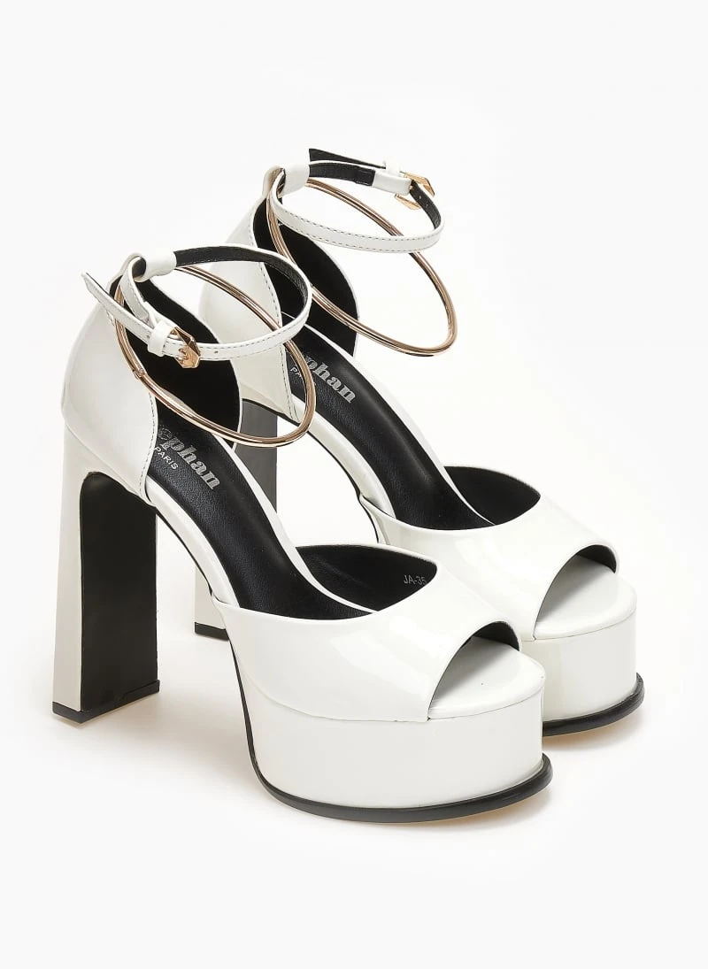 The Fashion Project Πέδιλα με μπαρέτα και Anklet - Λευκό 6 The Fashion Project Πέδιλα με μπαρέτα και Anklet - Λευκό - Image 4