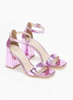 Πέδιλα με μπαρέτα λουστρίνι Tfp - Μωβ ανοιχτό -Κατάστημα TheFashionProject pedila loustrini me mpareta tfp 110890 krht