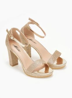 TFP Πέδιλα με μπαρέτα και Glitter - Χρυσό 9 TFP Πέδιλα με μπαρέτα και Glitter - Χρυσό -Κατάστημα TheFashionProject pedila me glitter kai mpareta 110651 zlak