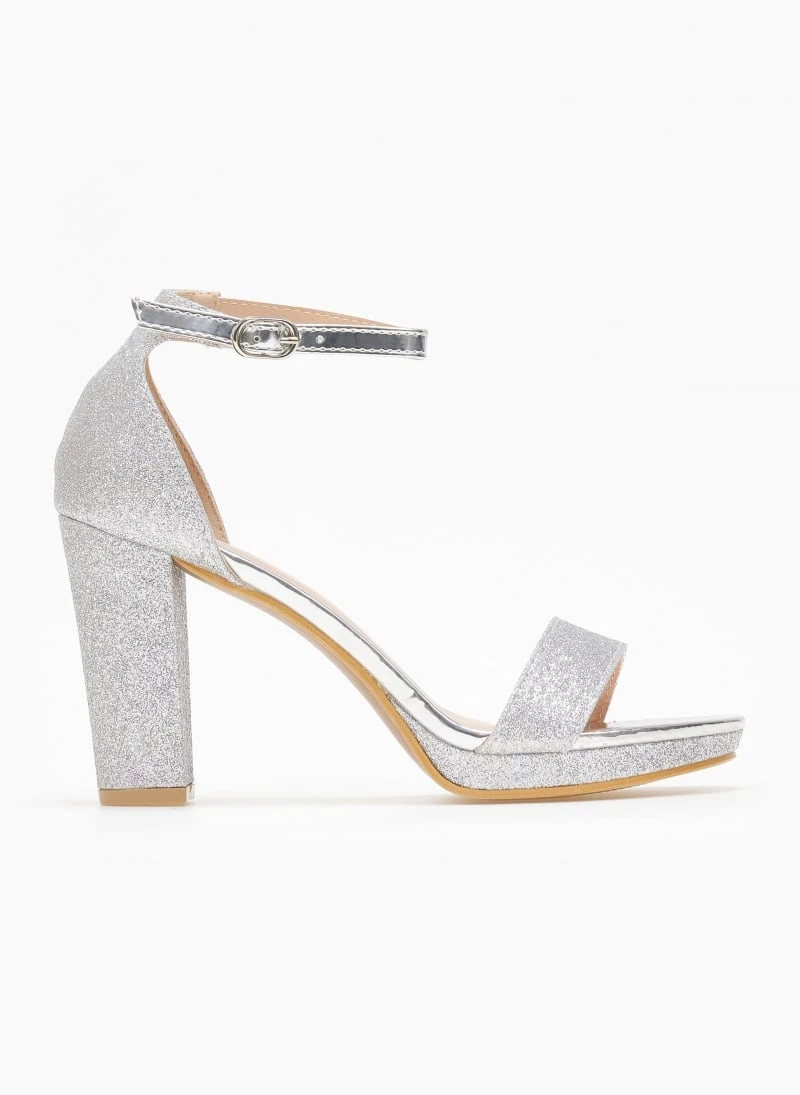 TFP Πέδιλα με μπαρέτα και Glitter - Ασημί 3 TFP Πέδιλα με μπαρέτα και Glitter - Ασημί