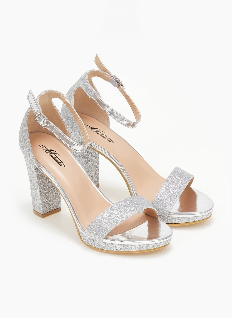 TFP Πέδιλα με μπαρέτα και Glitter - Ασημί 6 TFP Πέδιλα με μπαρέτα και Glitter - Ασημί - Image 4