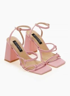The Fashion Project Πέδιλα με μπα΄ρετα και κόμπους στα λουράκια - Ροζ -Κατάστημα TheFashionProject pedila me kompous sto plai 104679 and4