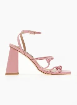 The Fashion Project Πέδιλα με μπα΄ρετα και κόμπους στα λουράκια - Ροζ -Κατάστημα TheFashionProject pedila me kompous sto plai 104679 r3vc