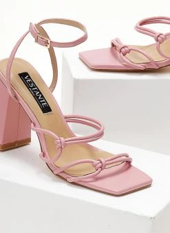 The Fashion Project Πέδιλα με μπα΄ρετα και κόμπους στα λουράκια - Ροζ -Κατάστημα TheFashionProject pedila me kompous sto plai 104679 xtw9