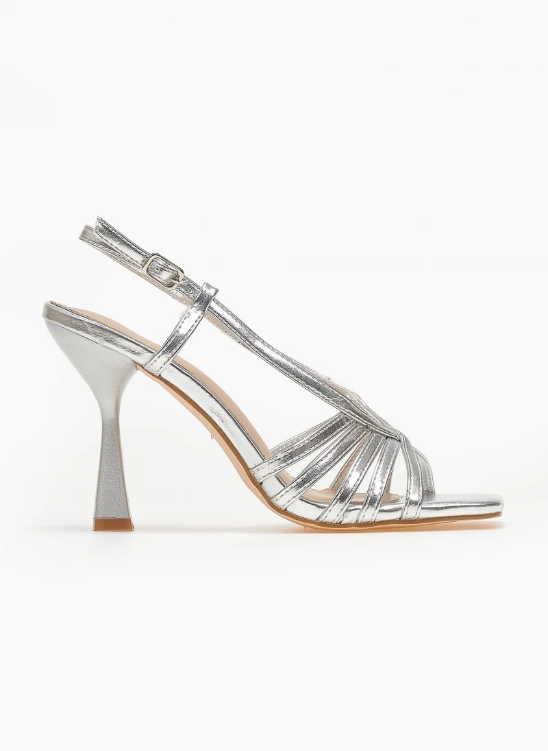The Fashion Project Πέδιλα με λεπτά λουράκια - Ασημί 4 The Fashion Project Πέδιλα με λεπτά λουράκια - Ασημί - Image 2