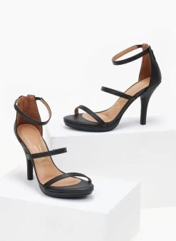 Πέδιλα με μπαρέτα και λεπτά λουράκια Vizzano 6210.1024 - Μαύρο -Κατάστημα TheFashionProject pedila me lepta lourakia vizzano 62101024 106410 fro2