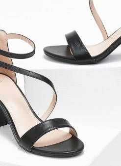 The Fashion Project Πέδιλα με μπαρέτα διπλή - Μαύρο -Κατάστημα TheFashionProject pedila me lokso desimo 110722 smxf