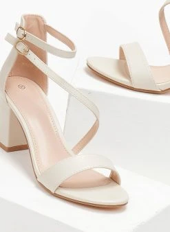 The Fashion Project Πέδιλα με μπαρέτα διπλή - Μπεζ -Κατάστημα TheFashionProject pedila me lokso desimo 110723 dv6c