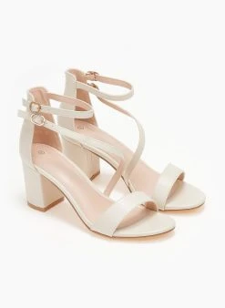 The Fashion Project Πέδιλα με μπαρέτα διπλή - Μπεζ -Κατάστημα TheFashionProject pedila me lokso desimo 110723 tgy0