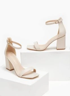 The Fashion Project Πέδιλα με μπαρέτα - Μπεζ -Κατάστημα TheFashionProject pedila me mpareta 110562 bor8