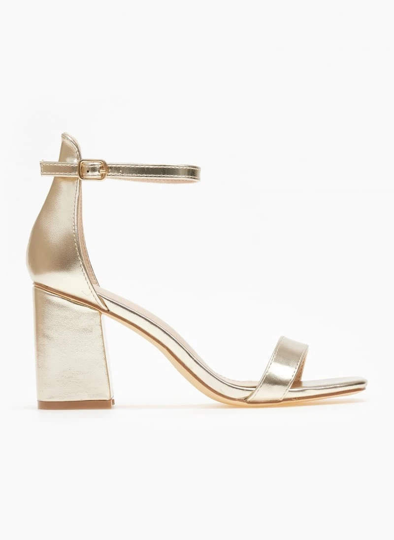 The Fashion Project Πέδιλα με μπαρέτα - Χρυσό 3 The Fashion Project Πέδιλα με μπαρέτα - Χρυσό
