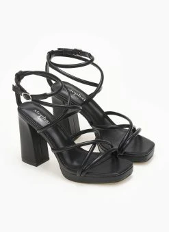 The Fashion Project Πέδιλα με μπαρέτα - Μαύρο -Κατάστημα TheFashionProject pedila me mpareta 111184 26ul