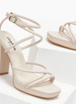 The Fashion Project Πέδιλα με μπαρέτα - Μπεζ -Κατάστημα TheFashionProject pedila me mpareta 111185 bps7